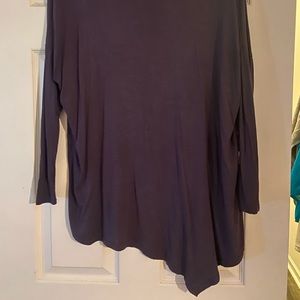 Purple crew neck long sleeve shirt